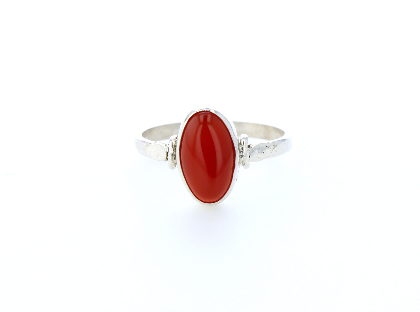 Bague cornaline naturelle｜Argent 925