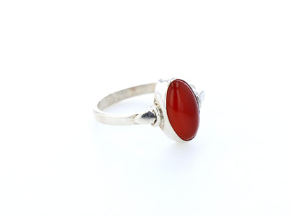 Bague cornaline naturelle｜Argent 925