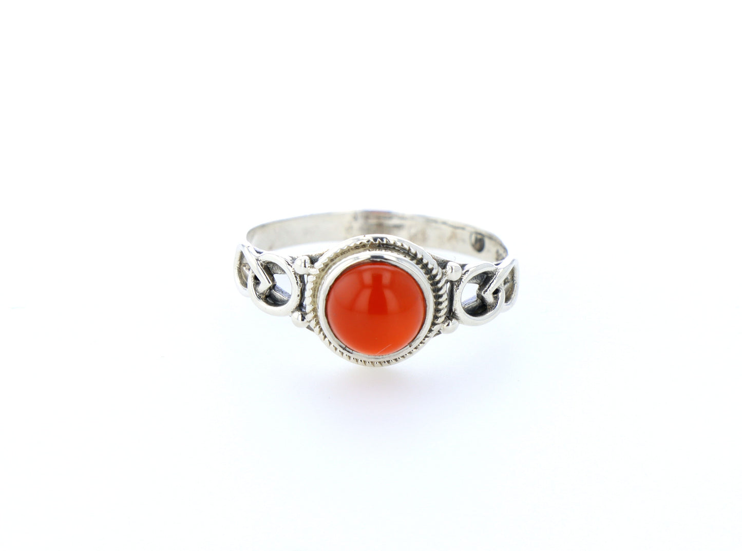 Bague cornaline naturelle｜Argent 925