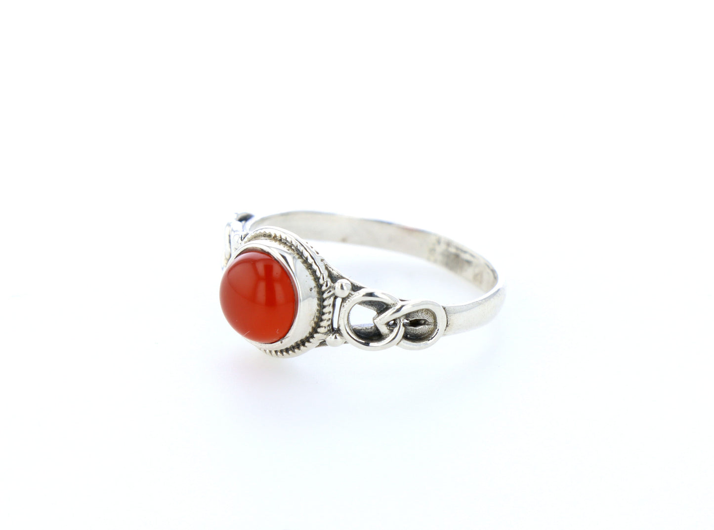 Bague cornaline naturelle｜Argent 925