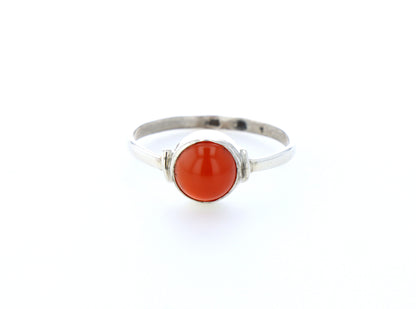 Bague cornaline naturelle｜Argent 925