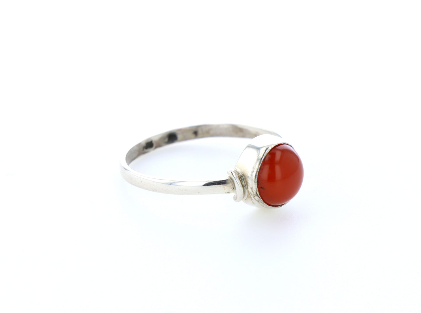 Bague cornaline naturelle｜Argent 925