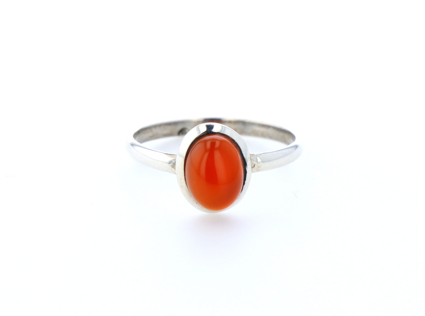 Bague cornaline naturelle｜Argent 925