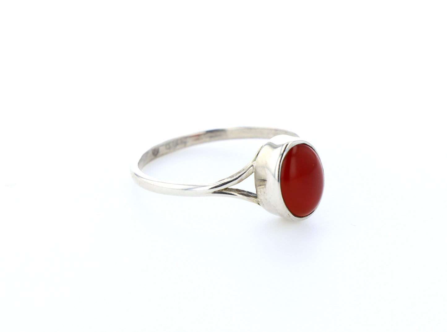 Bague cornaline naturelle｜Argent 925