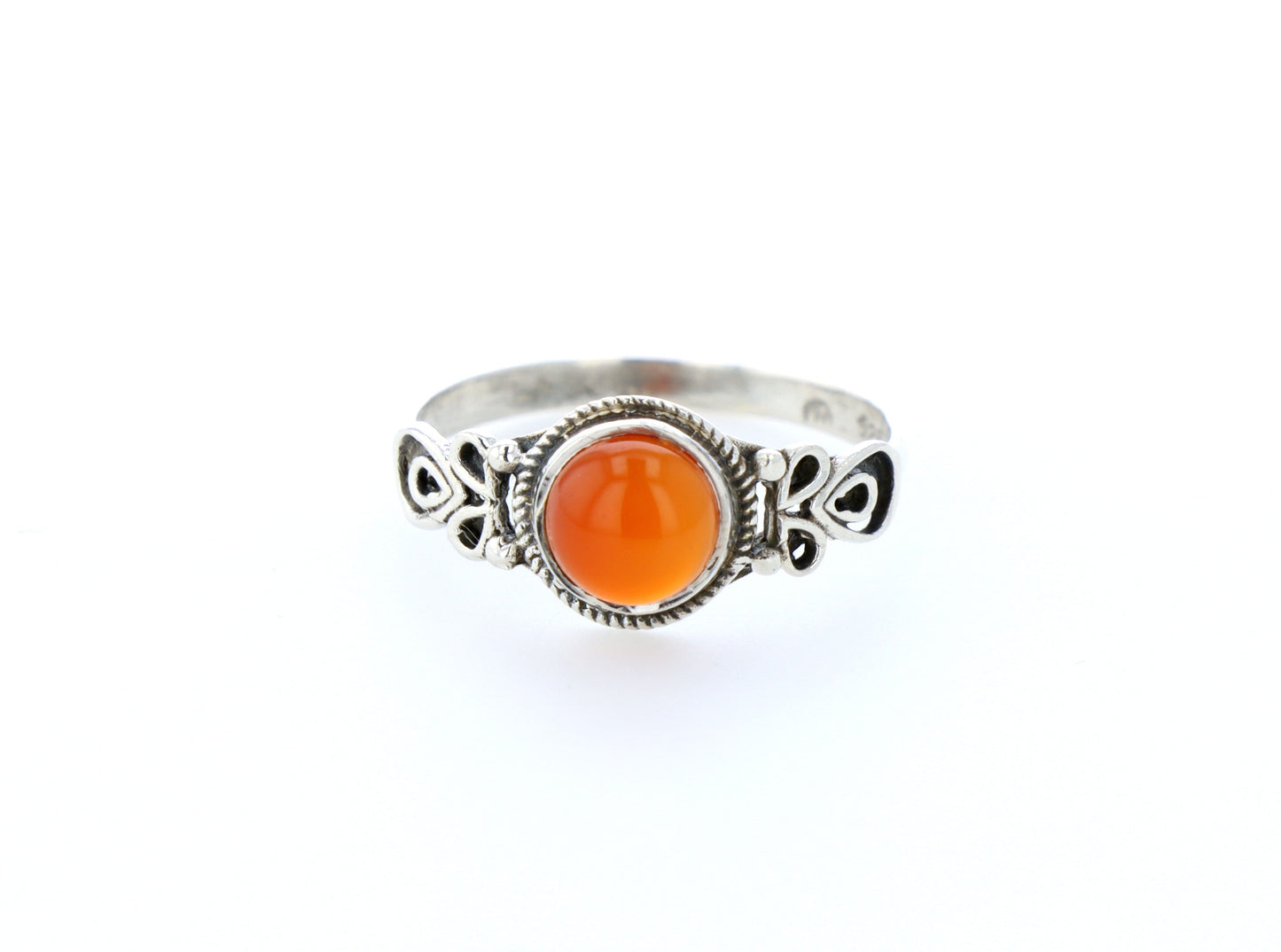 Bague cornaline naturelle｜Argent 925