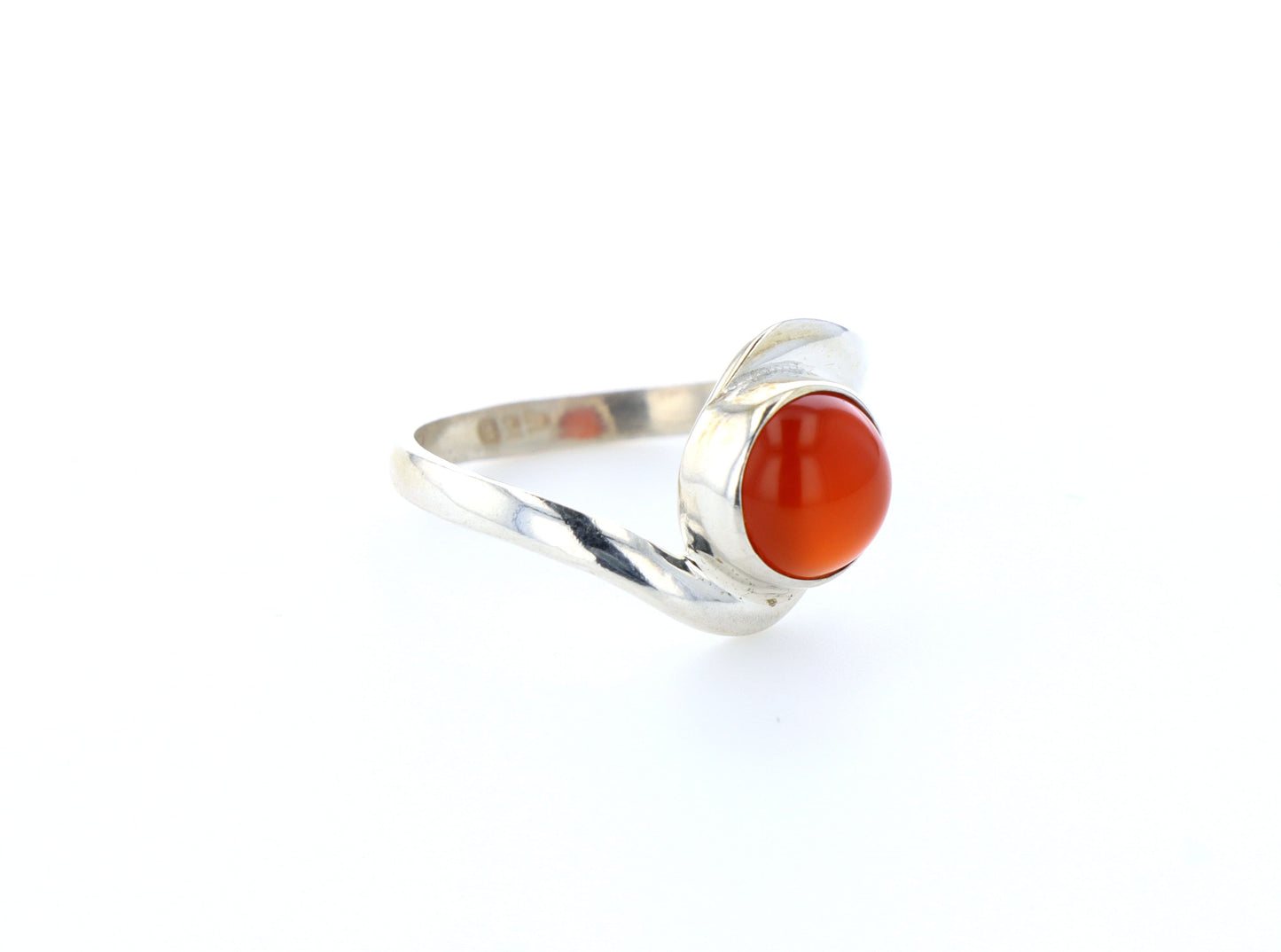 Bague cornaline naturelle｜Argent 925