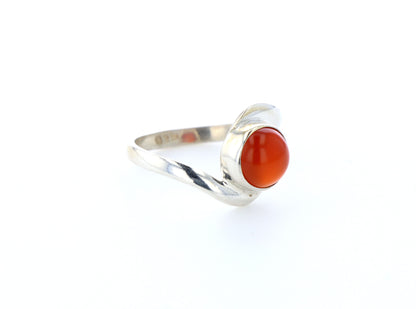Bague cornaline naturelle｜Argent 925