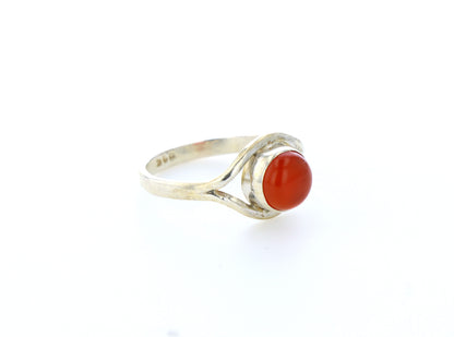 Bague cornaline naturelle｜Argent 925