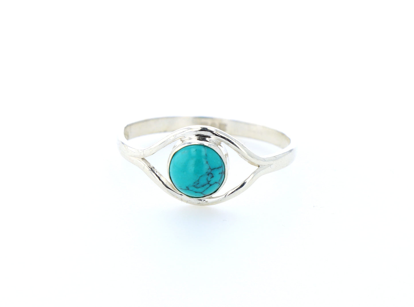 Bague howlite teintée naturelle｜Argent 925