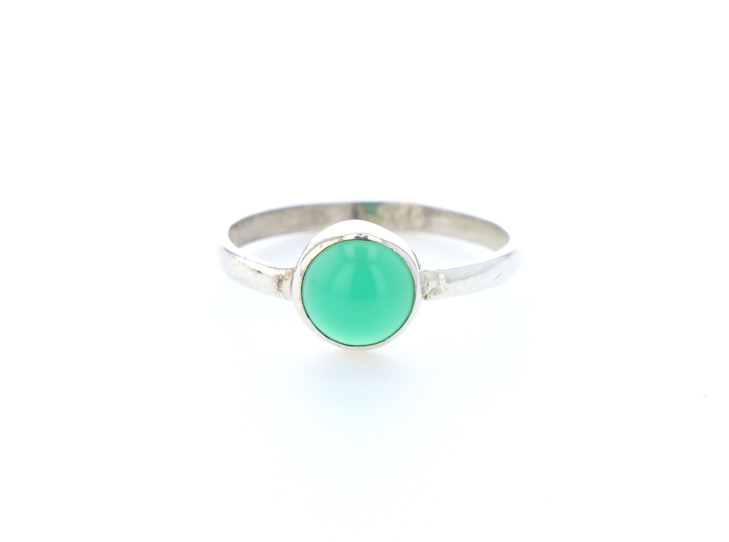 Bague aventurine verte naturelle｜Argent 925