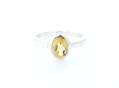 Bague Citrine naturelle｜Argent 925