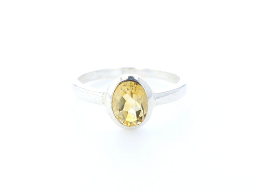 Bague Citrine naturelle｜Argent 925