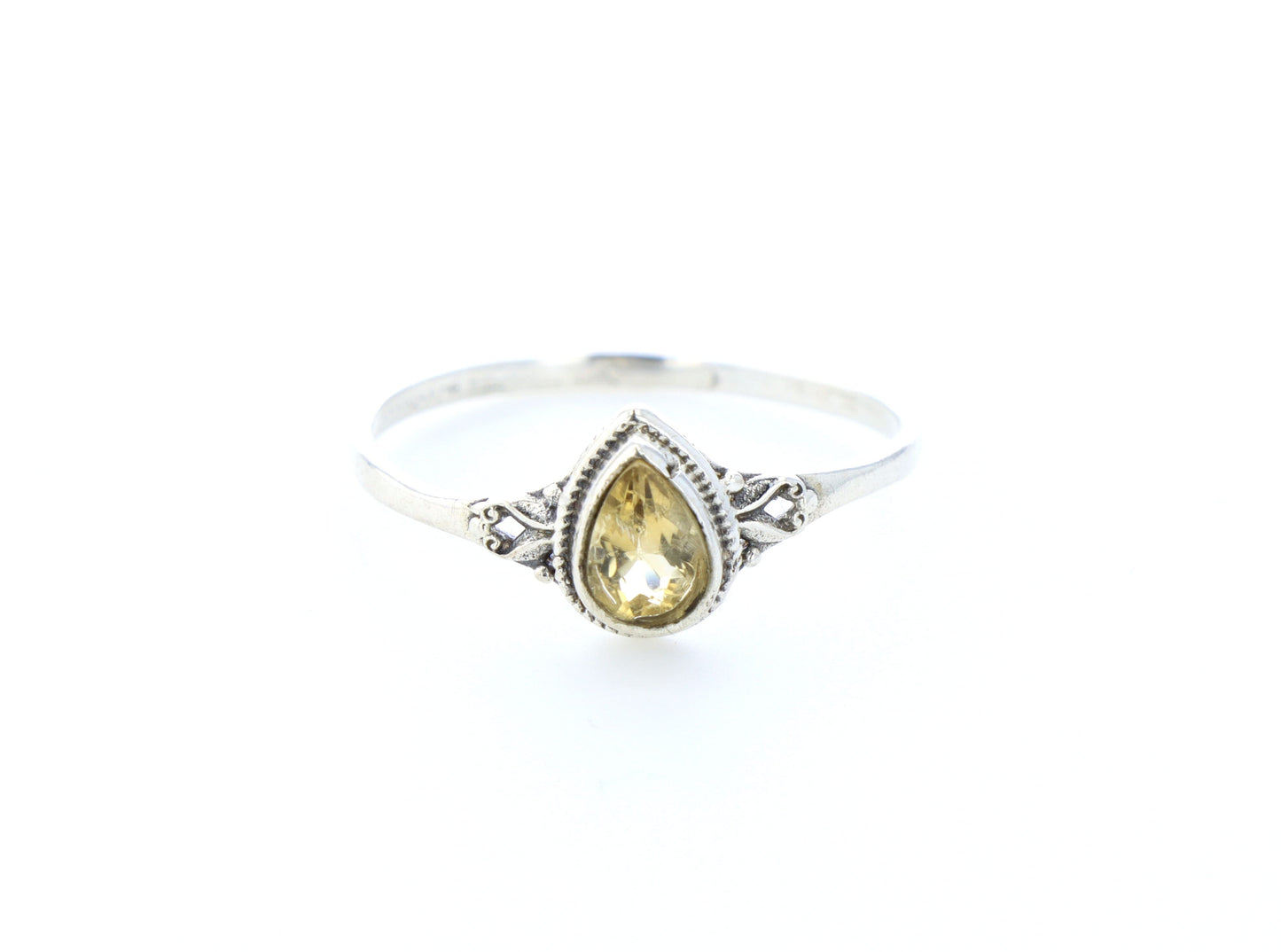 Bague Citrine naturelle｜Argent 925