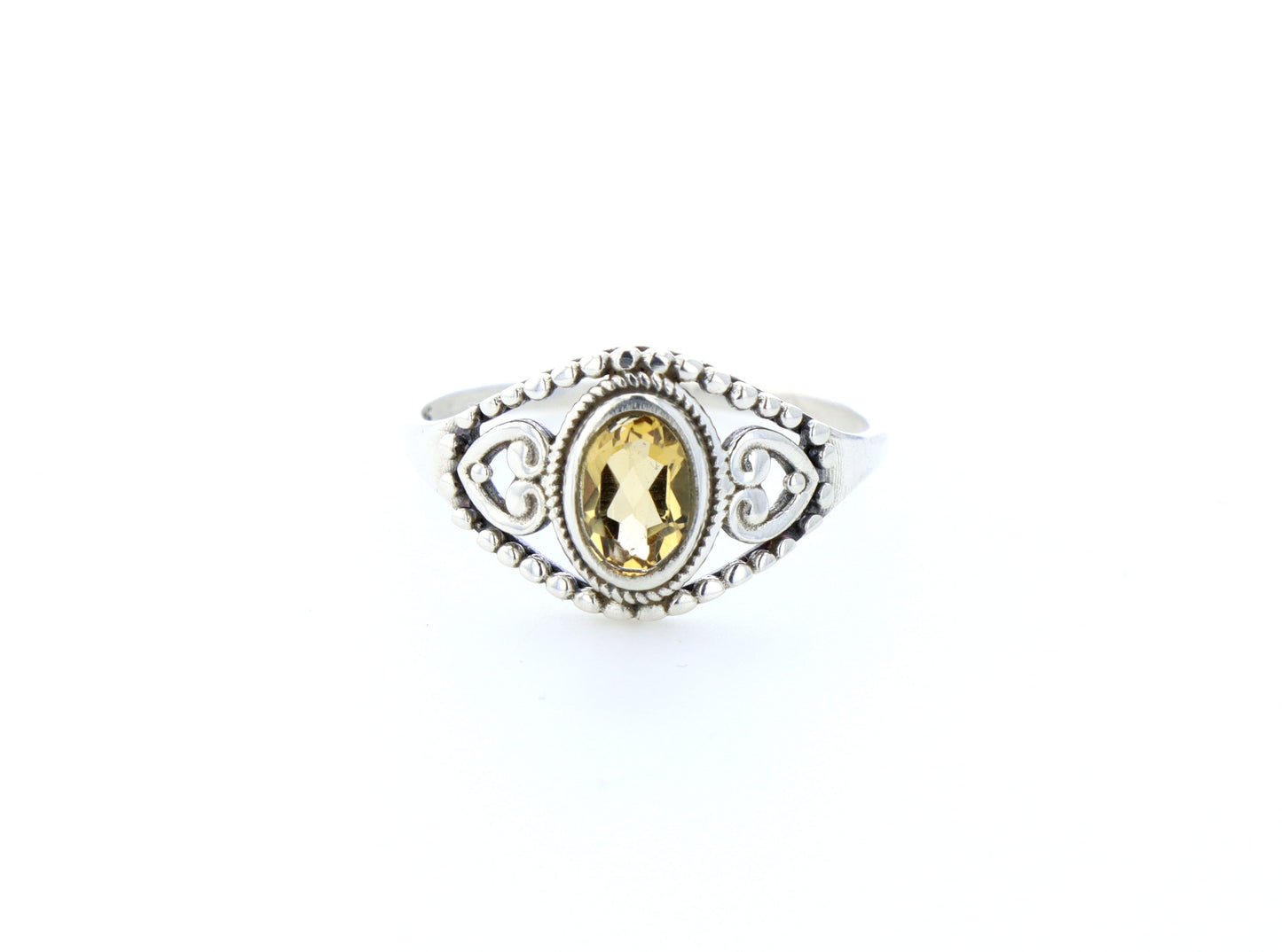 Bague Citrine naturelle｜Argent 925