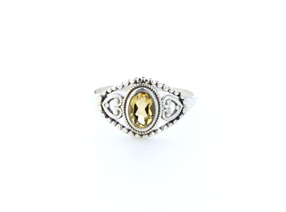 Bague Citrine naturelle｜Argent 925