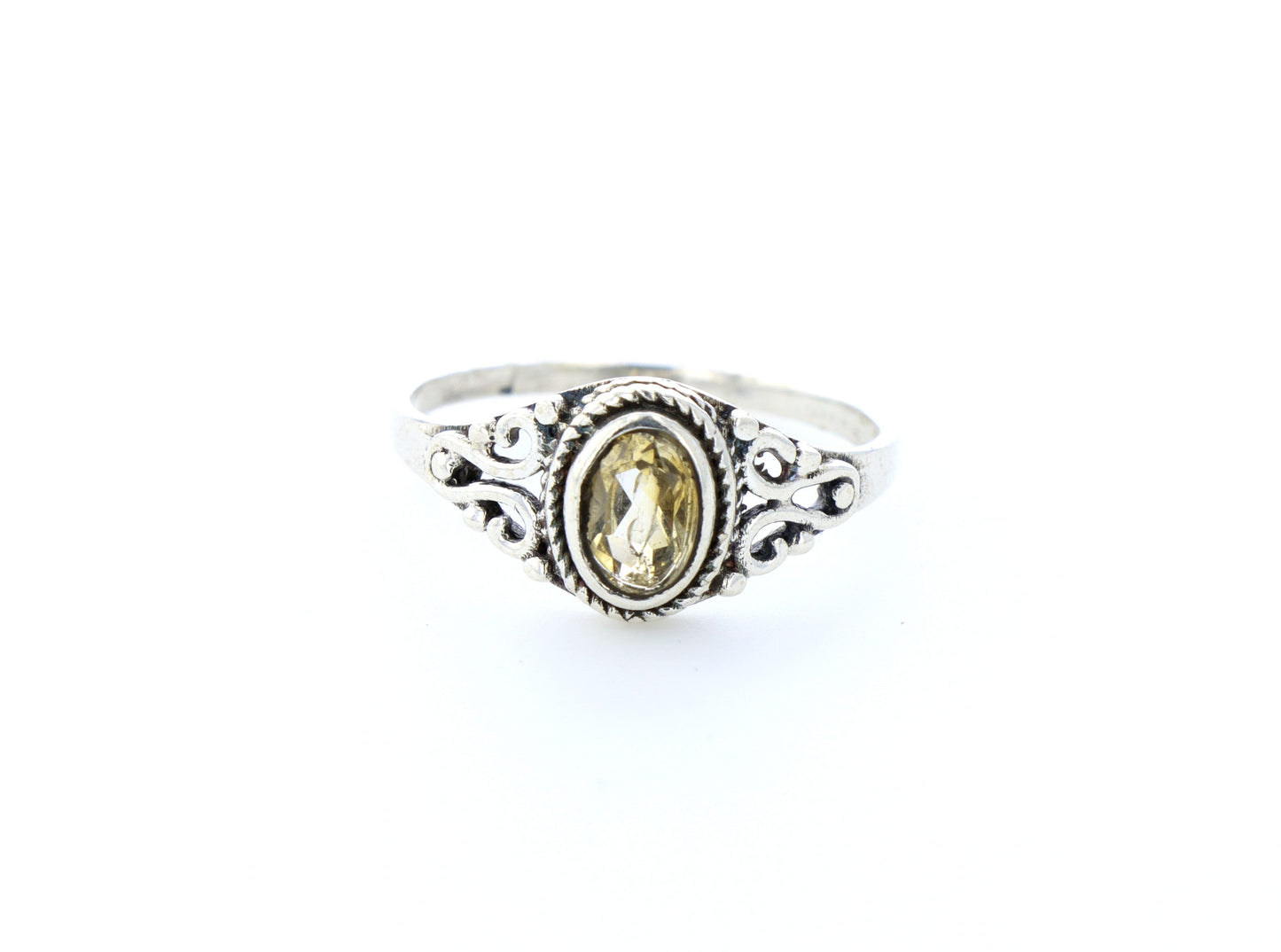 Bague Citrine naturelle｜Argent 925