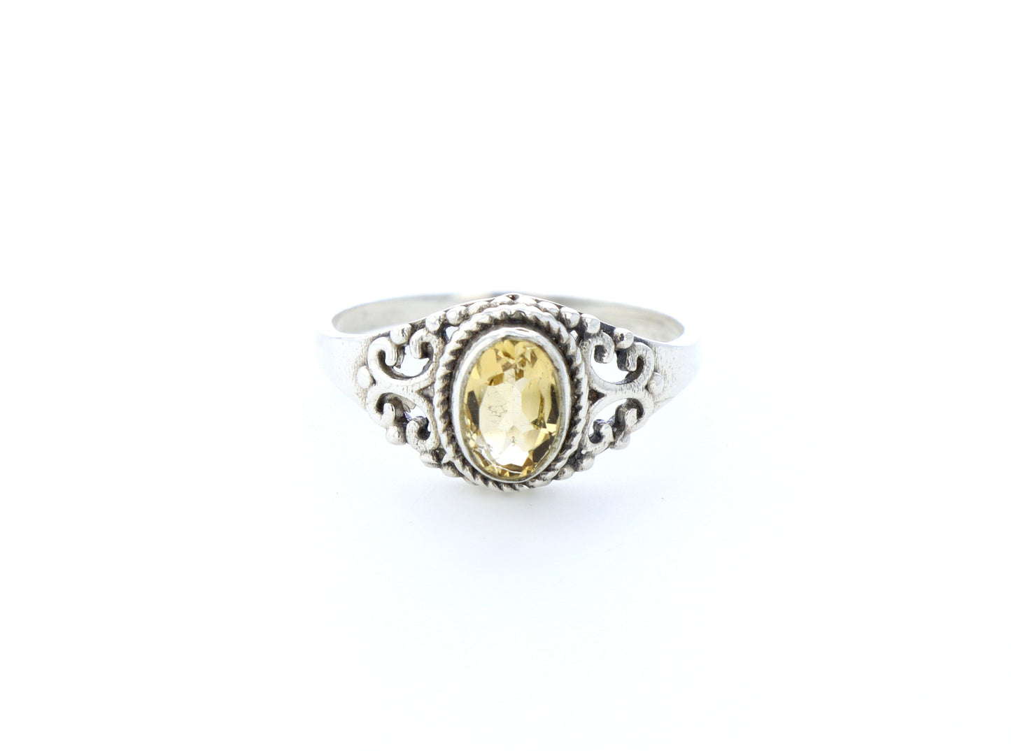 Bague Citrine naturelle｜Argent 925
