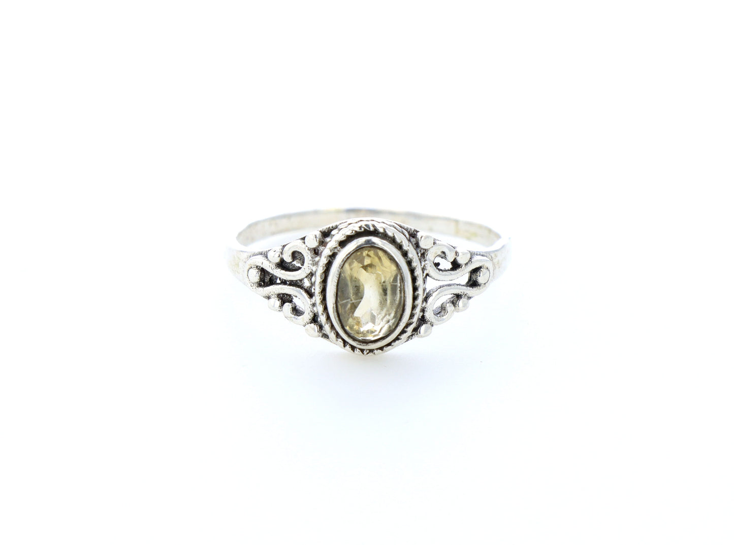 Bague Citrine naturelle｜Argent 925
