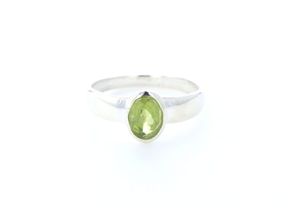 Bague Péridot naturelle｜Argent 925