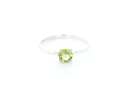 Bague Péridot naturelle｜Argent 925