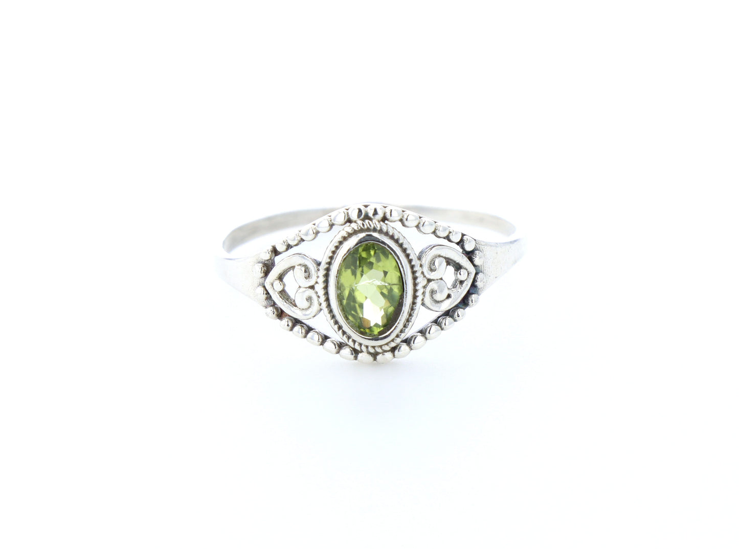 Bague Péridot naturelle｜Argent 925