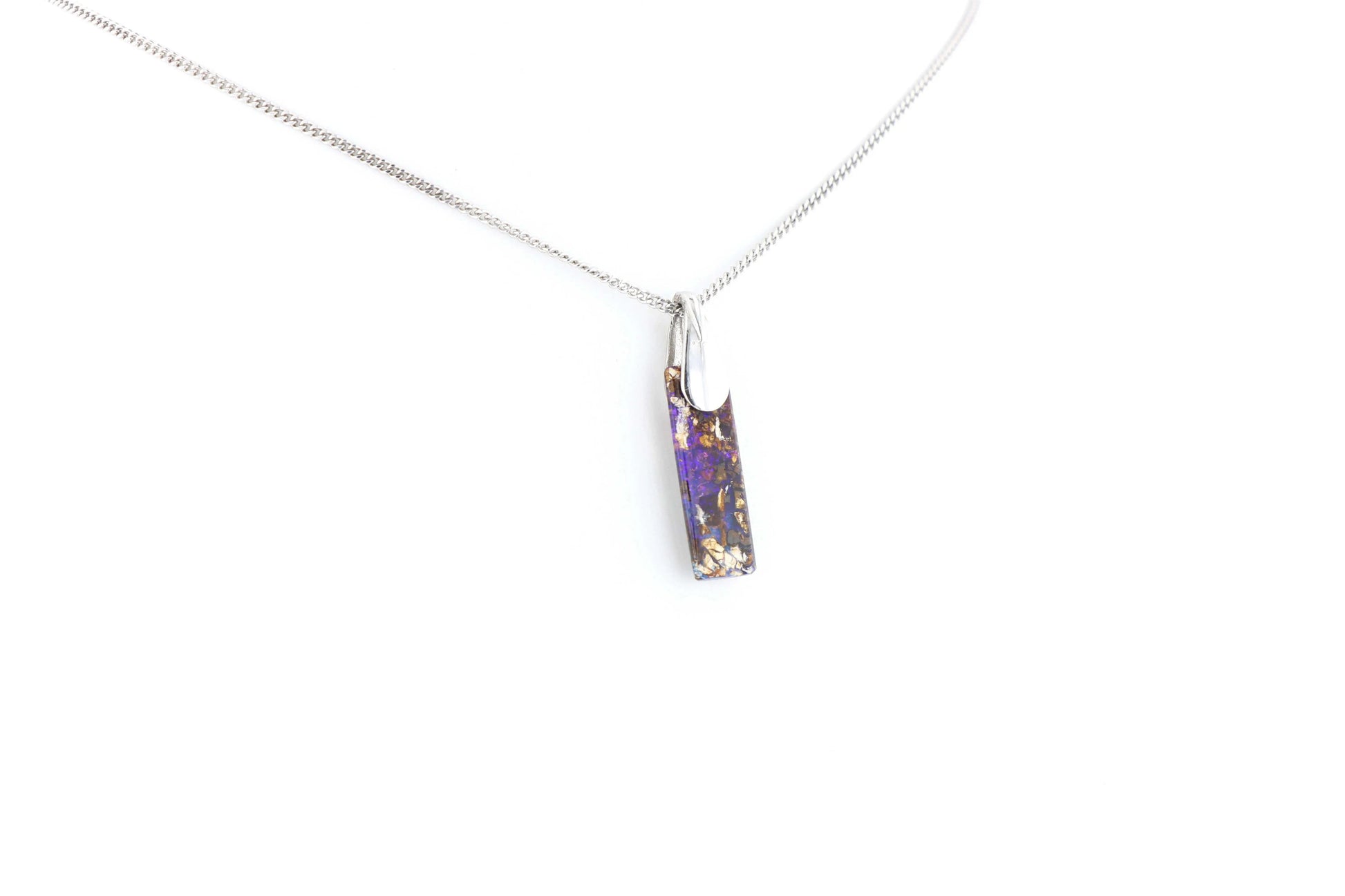 Pendentif Opale Bois Fossile 2 La Taillerie