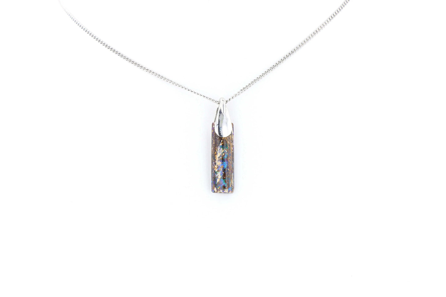 Pendentif Opale Bois Fossile 2 La Taillerie