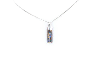 Pendentif Opale Bois Fossile 2 La Taillerie