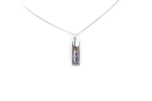 Pendentif Opale Bois Fossile 2 La Taillerie