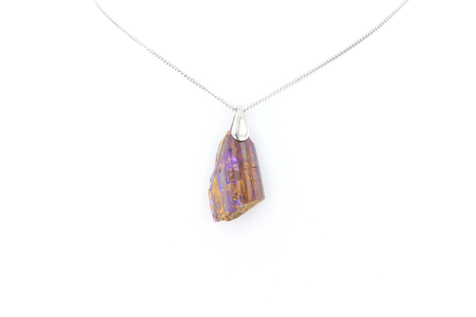 Pendentif Opale Bois Fossile 3 La Taillerie
