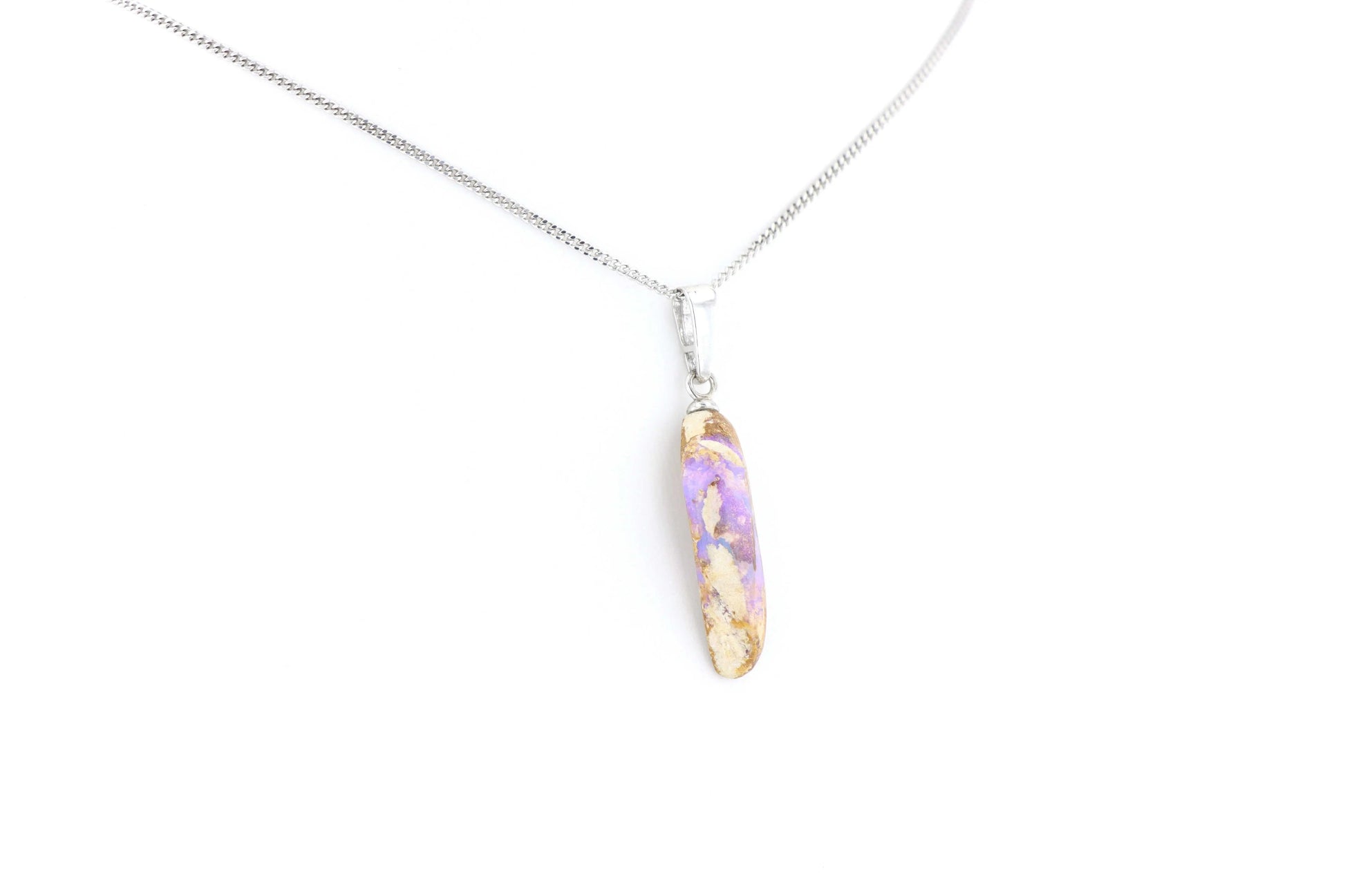 Pendentif Opale Bois Fossile 8 La Taillerie