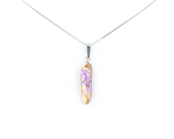 Pendentif Opale Bois Fossile 8 La Taillerie