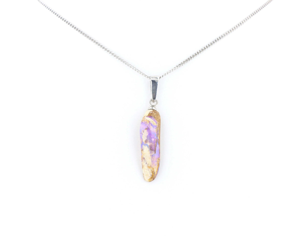 Pendentif Opale Bois Fossile 8 La Taillerie
