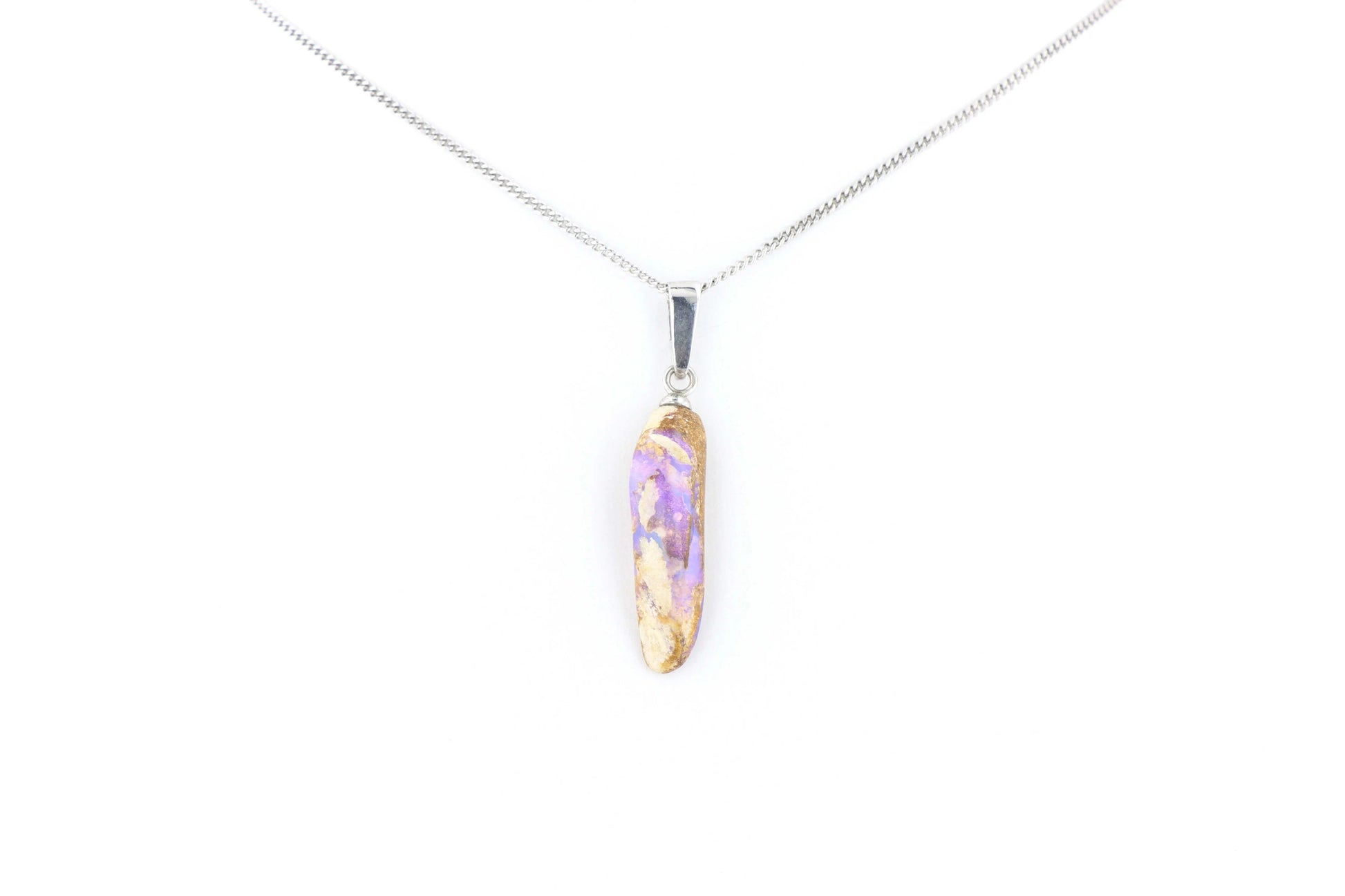 Pendentif Opale Bois Fossile 8 La Taillerie