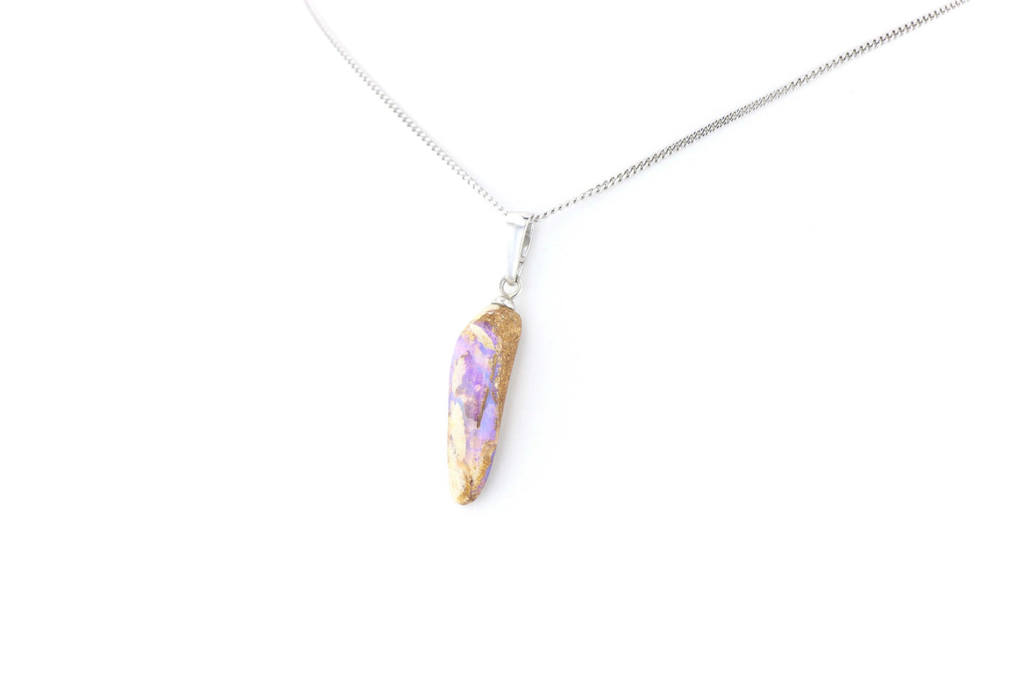 Pendentif Opale Bois Fossile 8 La Taillerie