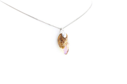 Pendentif Opale Bois Fossile 11 La Taillerie