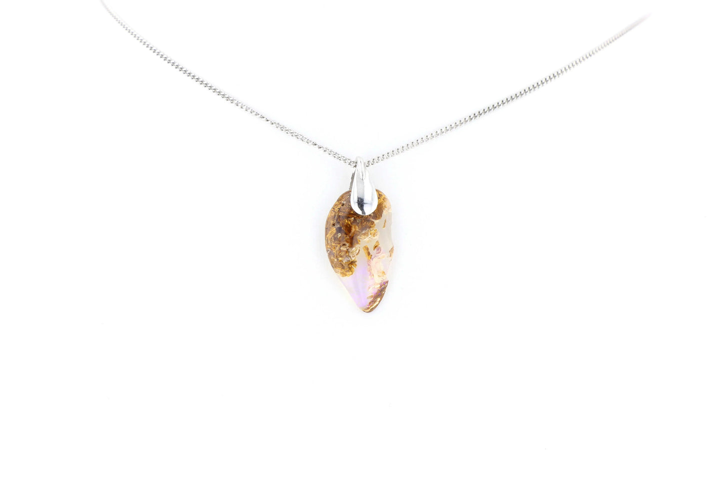 Pendentif Opale Bois Fossile 11 La Taillerie