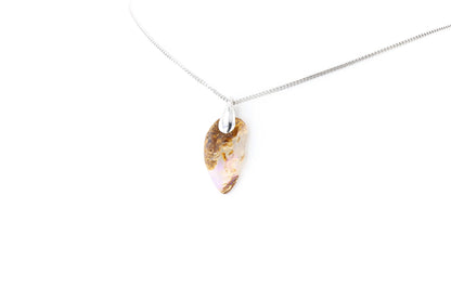 Pendentif Opale Bois Fossile 11 La Taillerie