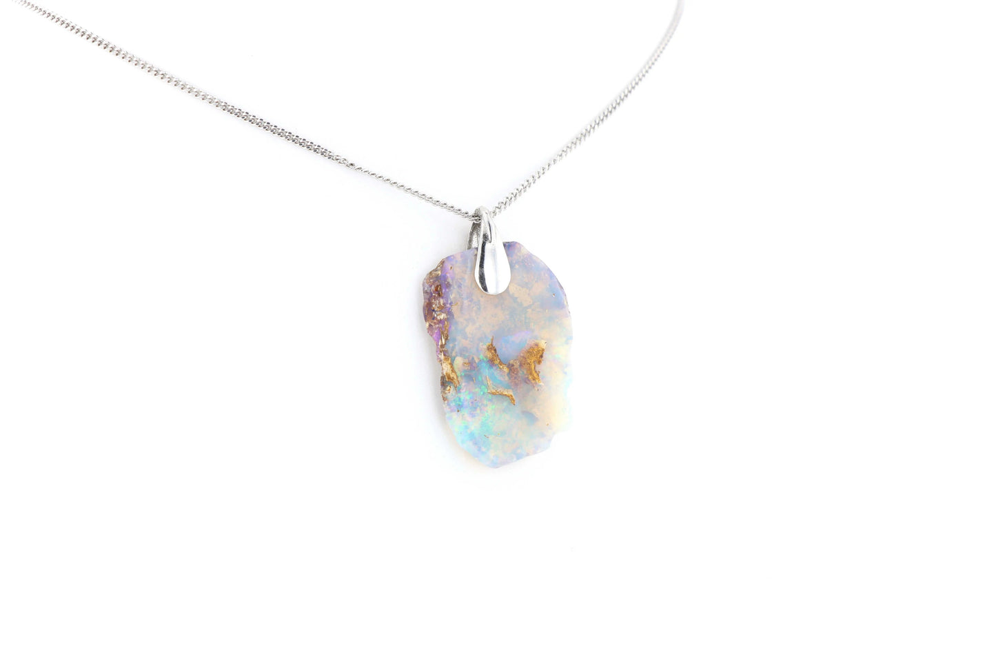 Pendentif Opale Bois Fossile 13 La Taillerie