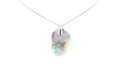 Pendentif Opale Bois Fossile 13 La Taillerie