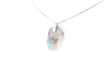 Pendentif Opale Bois Fossile 13 La Taillerie
