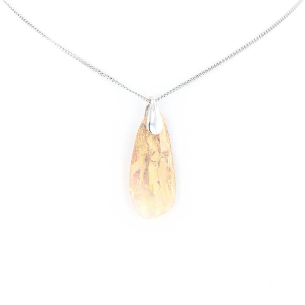 Pendentif Opale Bois Fossile 17 La Taillerie