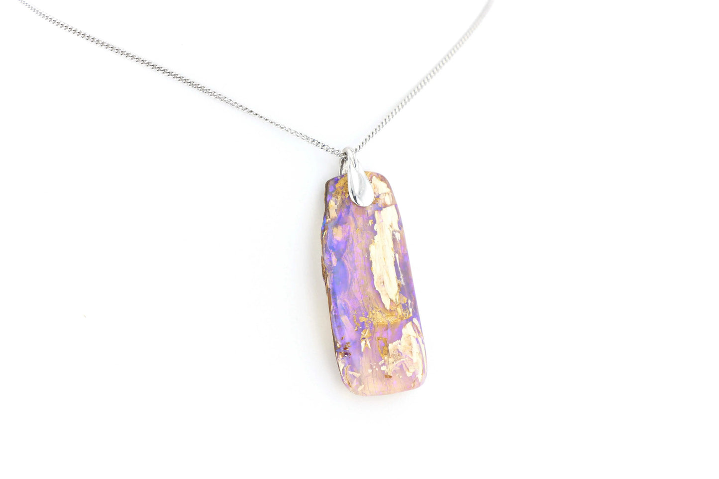 Pendentif Opale Bois Fossile 19 La Taillerie