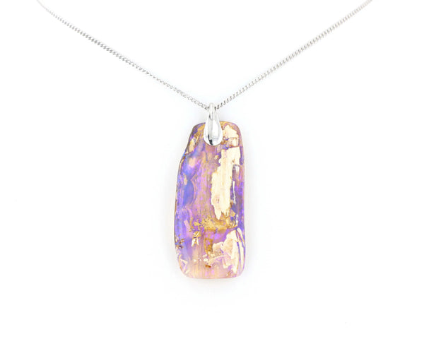 Pendentif Opale Bois Fossile 19 La Taillerie