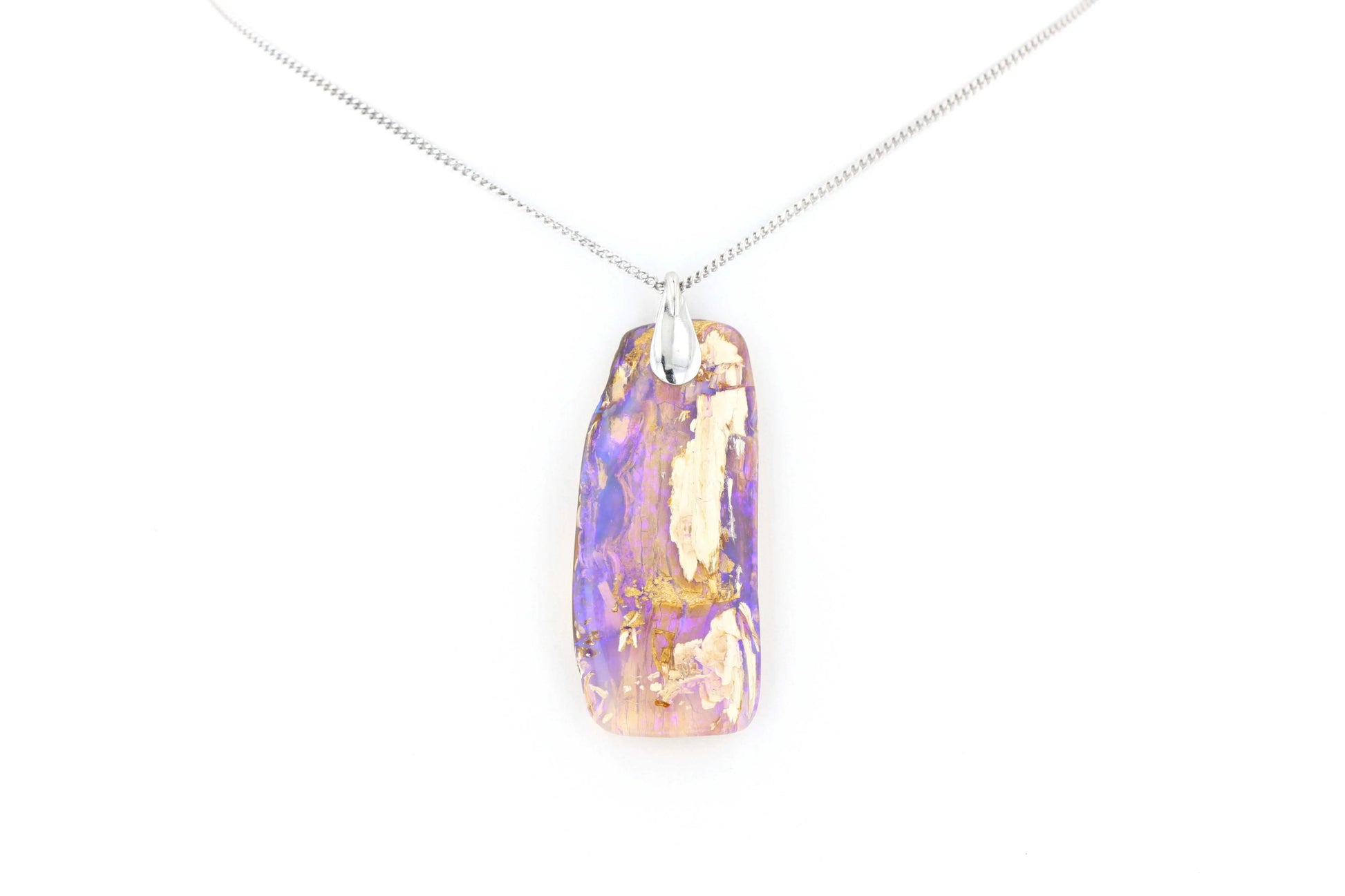 Pendentif Opale Bois Fossile 19 La Taillerie
