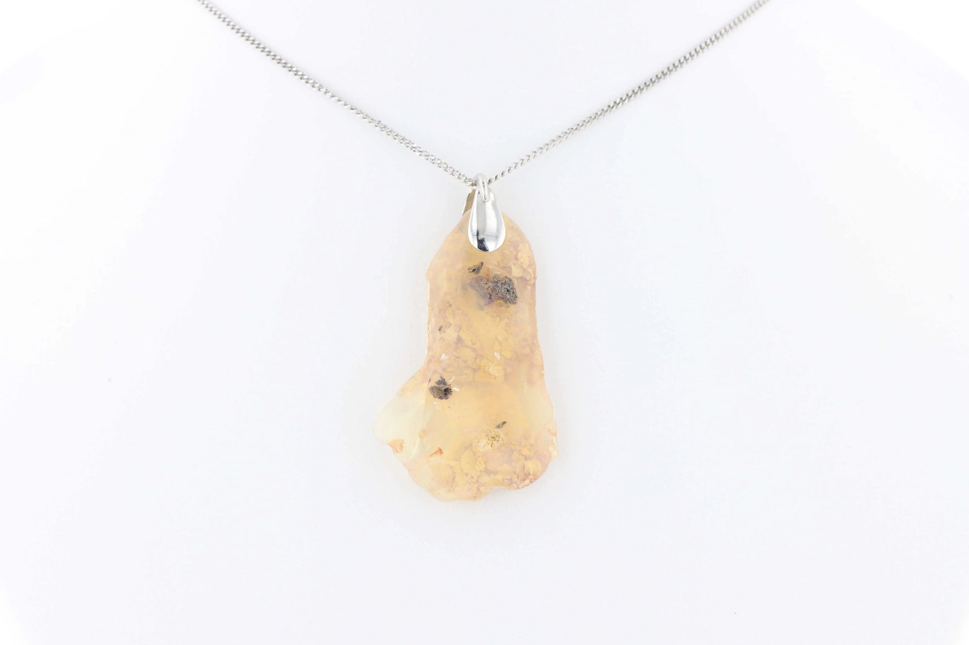 Pendentif Opale Bois Fossile 4 La Taillerie