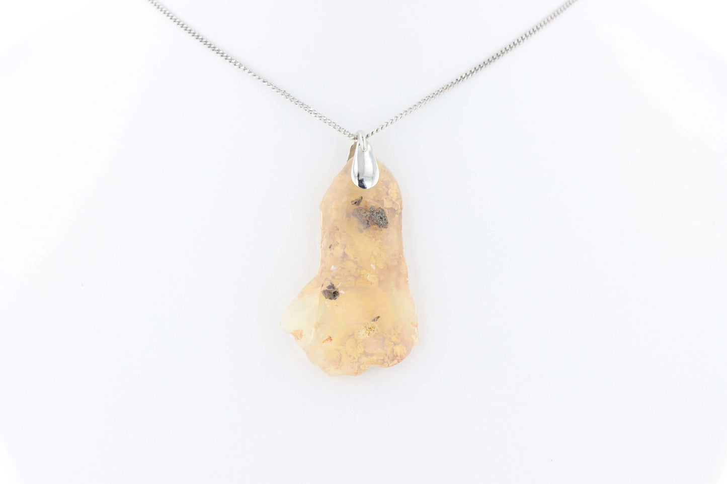 Pendentif Opale Bois Fossile 4 La Taillerie