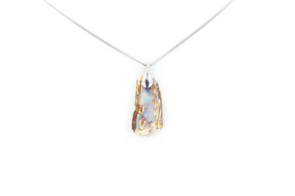 Pendentif Opale Bois Fossile 5 La Taillerie