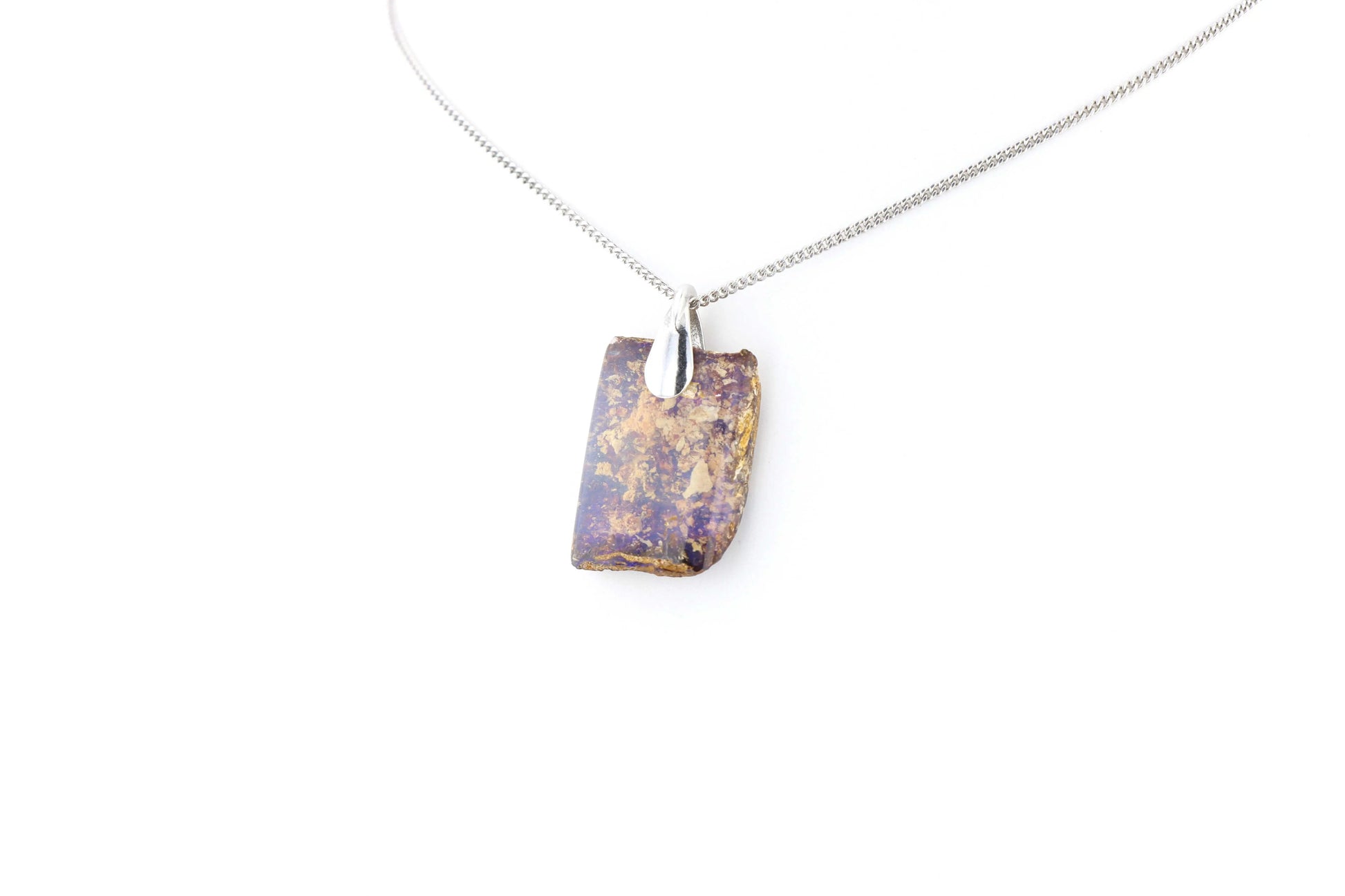 Pendentif Opale Bois Fossile 6 La Taillerie