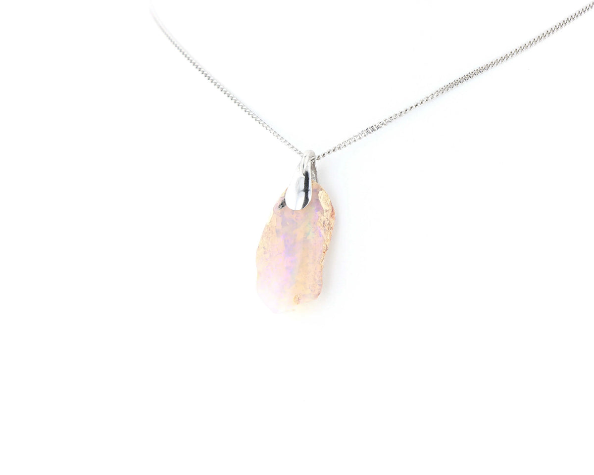Pendentif Opale Bois Fossile 9 La Taillerie